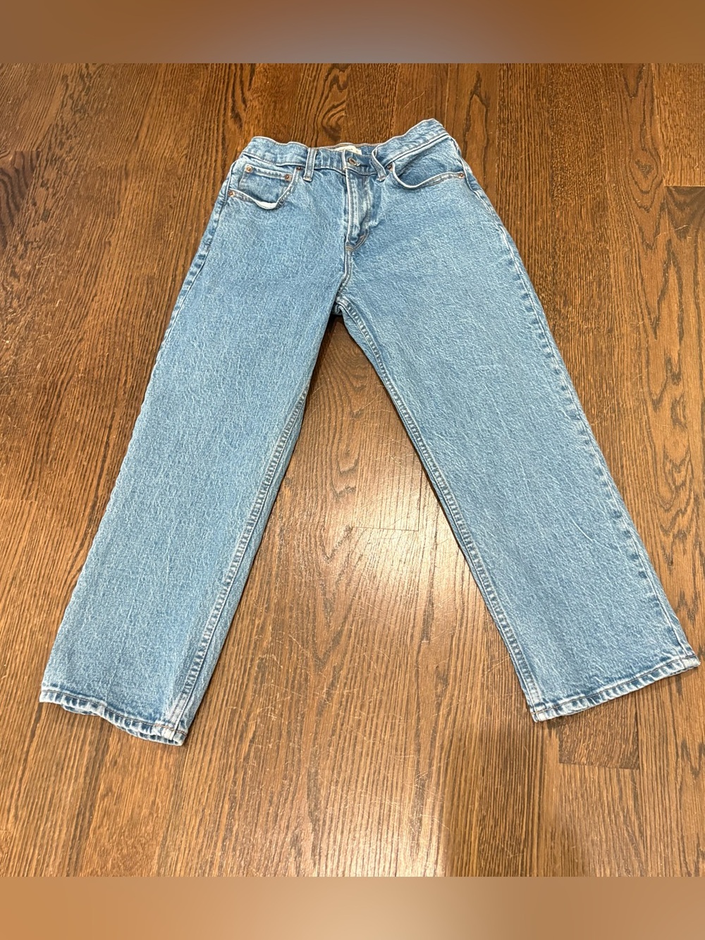 Abercrombie & Fitch High Rise Crop Straight Jeans - Size 27